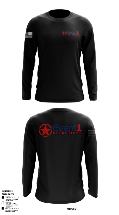 Event One Operations 7456676 Long Sleeve Performance Shirt - 1