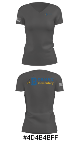 Women's Short Sleeve Vneck Shirt, Frank Borman School, Spirit Store, Teamtime, Team time, sublimation, custom sports apparel, team uniforms, spirit wear, spiritwear, sports uniforms, custom shirts, team store, custom team store, fundraiser sports, apparel fundraiser