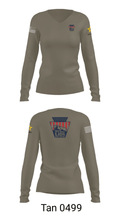 Nittany Lion Battalion 19698812 Women's Long Sleeve V-neck Shirt - 41