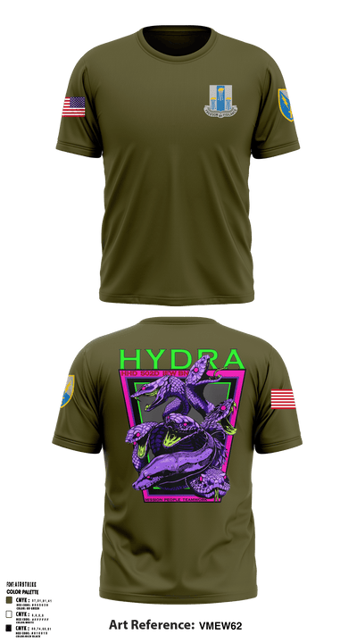 HHD HYDRA, 502nd IEW BN 85683805 Short Sleeve Performance Shirt - 53
