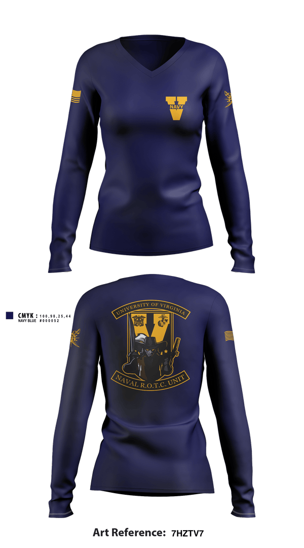 Women's Long Sleeve Vneck Shirt, , Navy, Teamtime, Team time, sublimation, custom sports apparel, team uniforms, spirit wear, spiritwear, sports uniforms, custom shirts, team store, custom team store, fundraiser sports, apparel fundraiser