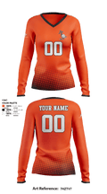 Sarasota High Volleyball 12288479 Women's Long Sleeve V-neck Shirt - 1