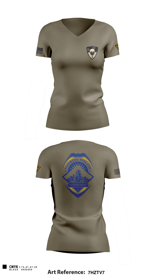 Women's Short Sleeve Vneck Shirt, , Police, Teamtime, Team time, sublimation, custom sports apparel, team uniforms, spirit wear, spiritwear, sports uniforms, custom shirts, team store, custom team store, fundraiser sports, apparel fundraiser