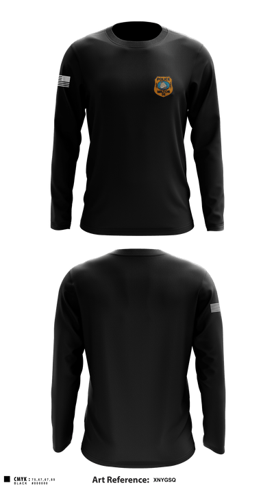 Milton Police Department 34508245 Long Sleeve Performance Shirt - 3
