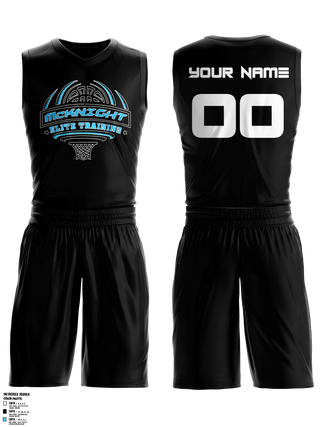 Mens Reversible Basketball Jersey, McKnight Elite Training, Men's Basketball, Teamtime, Team time, sublimation, custom sports apparel, team uniforms, spirit wear, spiritwear, sports uniforms, custom shirts, team store, custom team store, fundraiser sports, apparel fundraiser