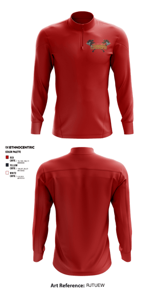 Quarter Zip Jacket, Copperas Chiefs, Football, Teamtime, Team time, sublimation, custom sports apparel, team uniforms, spirit wear, spiritwear, sports uniforms, custom shirts, team store, custom team store, fundraiser sports, apparel fundraiser