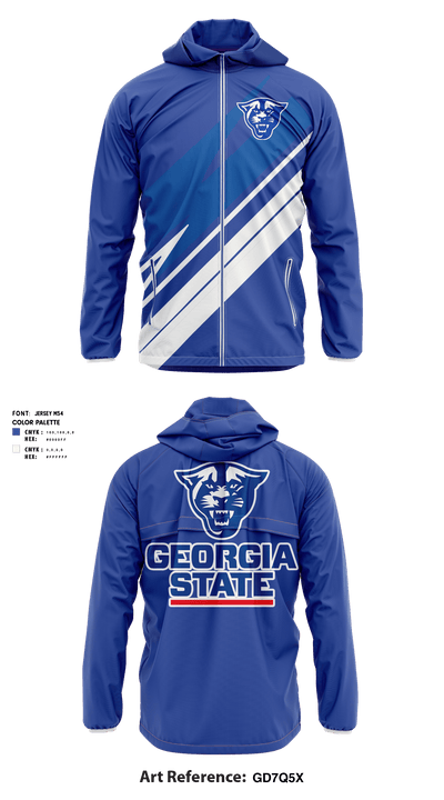 Georgia State University Track 90716920 Windbreaker - 1