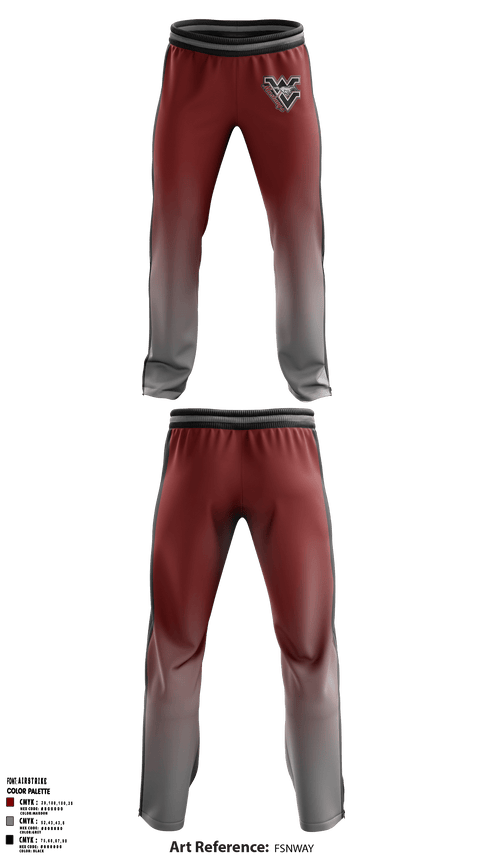Sweatpants, West Valley High School Wrestling, Wrestling, Teamtime, Team time, sublimation, custom sports apparel, team uniforms, spirit wear, spiritwear, sports uniforms, custom shirts, team store, custom team store, fundraiser sports, apparel fundraiser