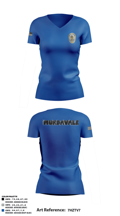 Maryvale Precinct 64767357 Women's Short Sleeve V-neck Shirt - 3