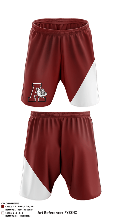 Anniston High School 96960836 Athletic Shorts With Pockets - 1