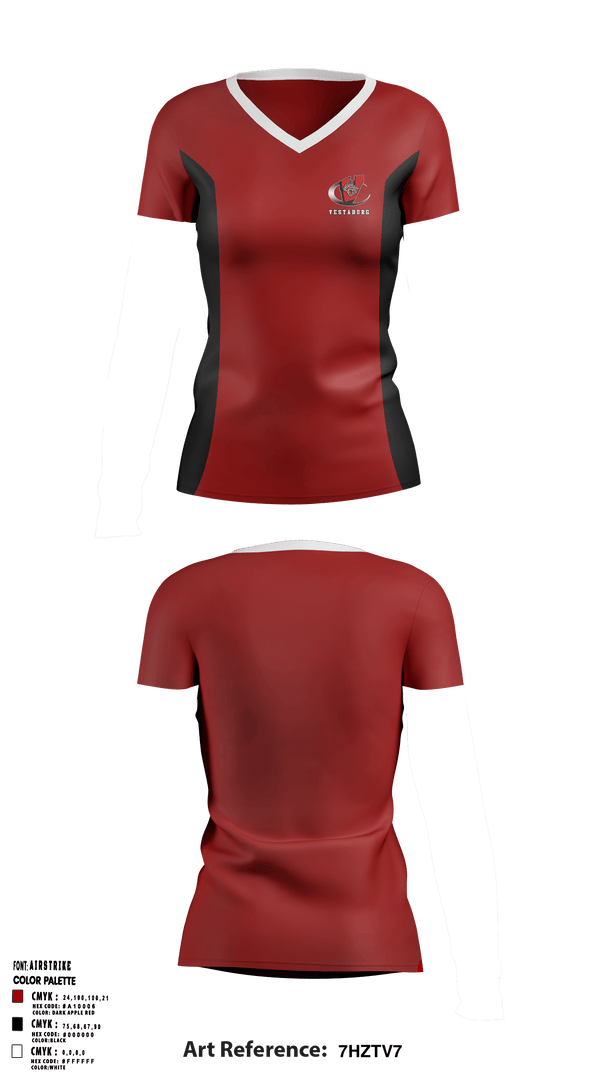 Women's Short Sleeve Vneck Shirt, Vestaburg Community Elementary School, Spirit Store, Teamtime, Team time, sublimation, custom sports apparel, team uniforms, spirit wear, spiritwear, sports uniforms, custom shirts, team store, custom team store, fundraiser sports, apparel fundraiser