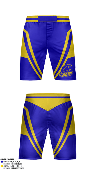 Fight Shorts, Coventry Comets Wrestling, Wrestling, Teamtime, Team time, sublimation, custom sports apparel, team uniforms, spirit wear, spiritwear, sports uniforms, custom shirts, team store, custom team store, fundraiser sports, apparel fundraiser