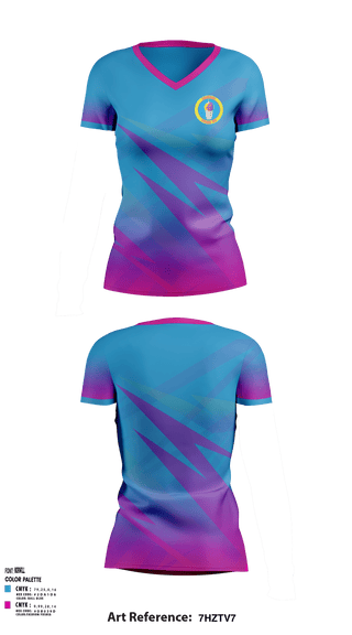 Women's Short Sleeve Vneck Shirt, Southern Shaved Ice, , Teamtime, Team time, sublimation, custom sports apparel, team uniforms, spirit wear, spiritwear, sports uniforms, custom shirts, team store, custom team store, fundraiser sports, apparel fundraiser