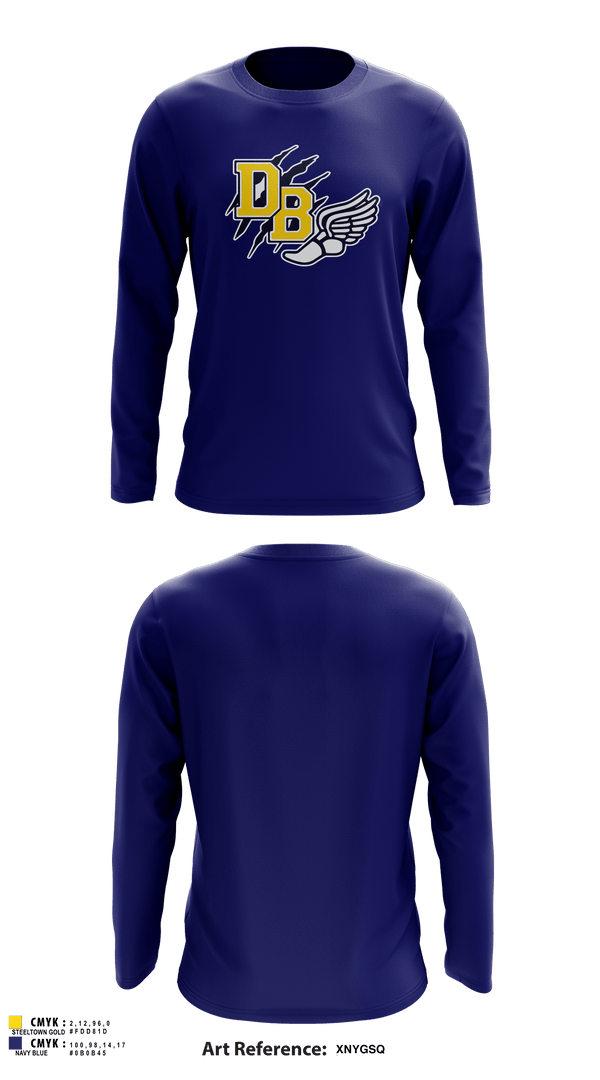 Long Sleeve Performance Shirt, David Brearley High School Track, Track & Field, Teamtime, Team time, sublimation, custom sports apparel, team uniforms, spirit wear, spiritwear, sports uniforms, custom shirts, team store, custom team store, fundraiser sports, apparel fundraiser