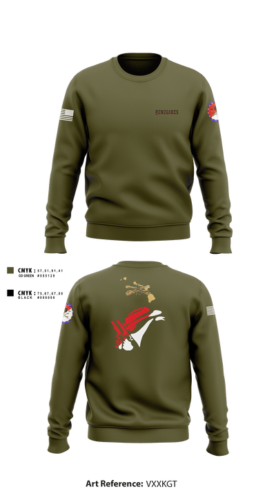 2-6 Cav Alpha troop Renegades 57667590 Crew Neck Sweatshirt - 3