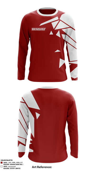 Bentley Senior High School 49035666 Long Sleeve Performance Shirt - 1