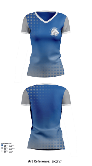 Women's Short Sleeve Vneck Shirt, Andrada Polytechnic High School, Spirit Store, Teamtime, Team time, sublimation, custom sports apparel, team uniforms, spirit wear, spiritwear, sports uniforms, custom shirts, team store, custom team store, fundraiser sports, apparel fundraiser