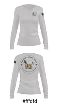Military Match Team 72422312 Women's Long Sleeve V-neck Shirt - 36