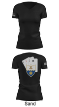 Anvil company, 2-22 Infantry 69124042 Women's Short Sleeve V-neck Shirt - 24