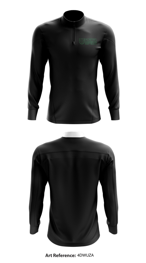 Quarter Zip Jacket, Veritas Christian Academy Softball, Softball, Teamtime, Team time, sublimation, custom sports apparel, team uniforms, spirit wear, spiritwear, sports uniforms, custom shirts, team store, custom team store, fundraiser sports, apparel fundraiser