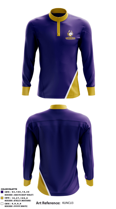 Washington Colony Middle School 55921524 Quarter Zip Jacket - 1