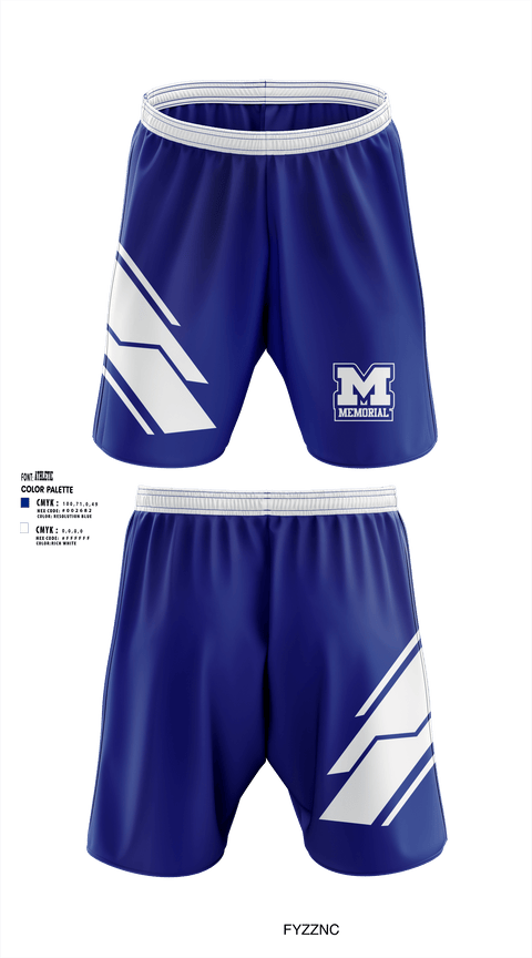 Athletic Shorts With Pockets, Memorial High School, Spirit Store, Teamtime, Team time, sublimation, custom sports apparel, team uniforms, spirit wear, spiritwear, sports uniforms, custom shirts, team store, custom team store, fundraiser sports, apparel fundraiser