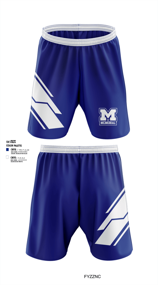 Athletic Shorts With Pockets, Memorial High School, Spirit Store, Teamtime, Team time, sublimation, custom sports apparel, team uniforms, spirit wear, spiritwear, sports uniforms, custom shirts, team store, custom team store, fundraiser sports, apparel fundraiser