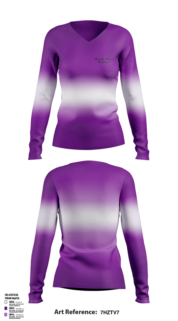 Women's Long Sleeve Vneck Shirt, Meraki Marie BoutiqueMeraki Marie Boutique, , Teamtime, Team time, sublimation, custom sports apparel, team uniforms, spirit wear, spiritwear, sports uniforms, custom shirts, team store, custom team store, fundraiser sports, apparel fundraiser