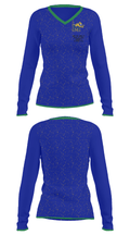Martin County High School Women's Basketball 72378033 Women's Long Sleeve V-neck Shirt - 35