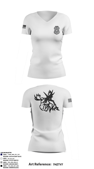 Women's Short Sleeve Vneck Shirt, , Police, Teamtime, Team time, sublimation, custom sports apparel, team uniforms, spirit wear, spiritwear, sports uniforms, custom shirts, team store, custom team store, fundraiser sports, apparel fundraiser