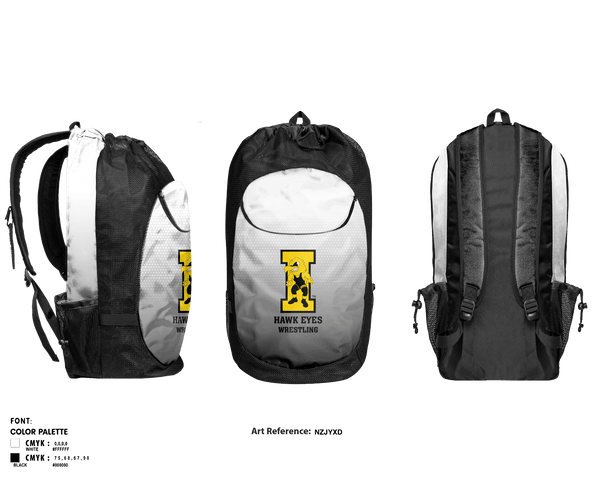 Gear Bag, Hawk eyes, Wrestling, Teamtime, Team time, sublimation, custom sports apparel, team uniforms, spirit wear, spiritwear, sports uniforms, custom shirts, team store, custom team store, fundraiser sports, apparel fundraiser