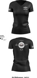 165th Quartermaster 50925110 Women's Short Sleeve V-neck Shirt - 4