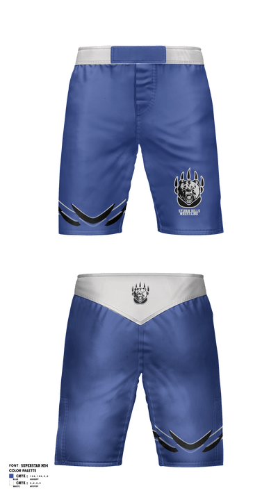 Sylvan Hills High School Wrestling 34797406 Fight Shorts - 2