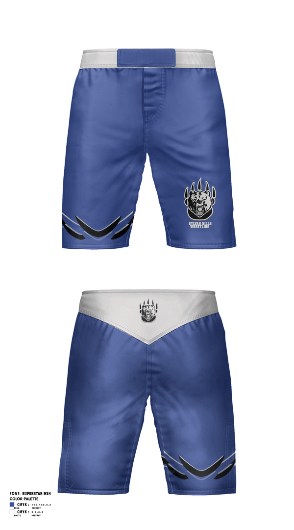 Fight Shorts, Sylvan Hills High School Wrestling, Wrestling, Teamtime, Team time, sublimation, custom sports apparel, team uniforms, spirit wear, spiritwear, sports uniforms, custom shirts, team store, custom team store, fundraiser sports, apparel fundraiser