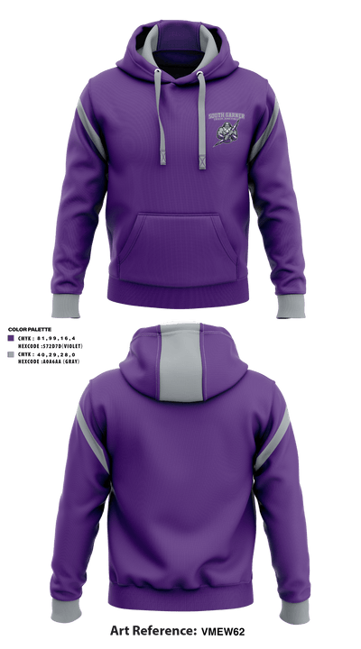 South Garner High School Track and Field 7493485 Hoodie - 1