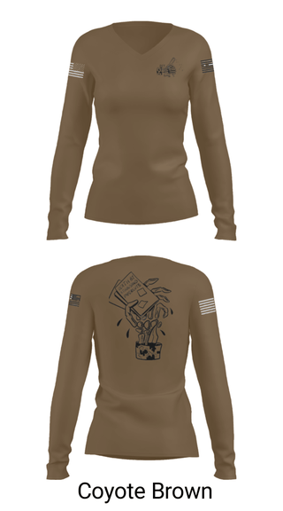 Women's Long Sleeve Vneck Shirt, , National Guard, Teamtime, Team time, sublimation, custom sports apparel, team uniforms, spirit wear, spiritwear, sports uniforms, custom shirts, team store, custom team store, fundraiser sports, apparel fundraiser