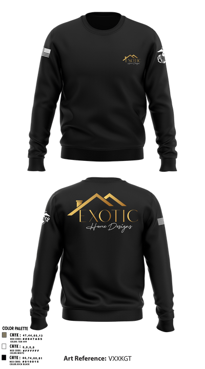 Exotic home designs 63002040 Crew Neck Sweatshirt - 24