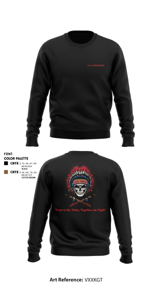 Crew Neck Sweatshirt, B Co 309th MI BN, Army, Teamtime, Team time, sublimation, custom sports apparel, team uniforms, spirit wear, spiritwear, sports uniforms, custom shirts, team store, custom team store, fundraiser sports, apparel fundraiser