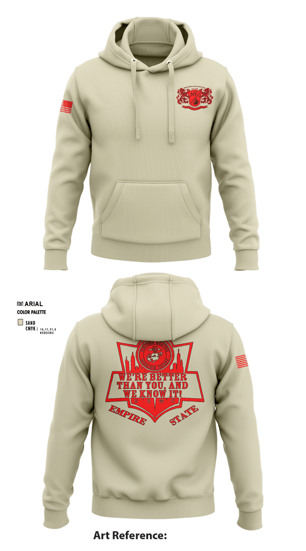 Hoodie, RSS EMPIRE STATE, Marines, Teamtime, Team time, sublimation, custom sports apparel, team uniforms, spirit wear, spiritwear, sports uniforms, custom shirts, team store, custom team store, fundraiser sports, apparel fundraiser