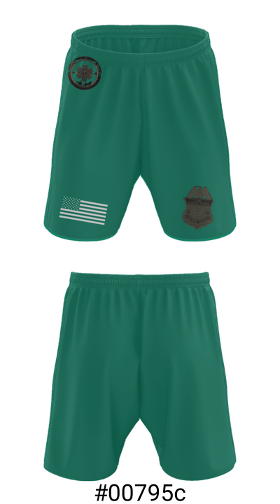 Border Patrol 70763119 Athletic Shorts With Pockets - 25