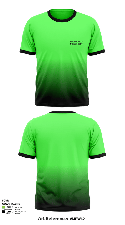 CUYAHOGA FALLS STREET DEPT 15203184 Short Sleeve Performance Shirt - 1