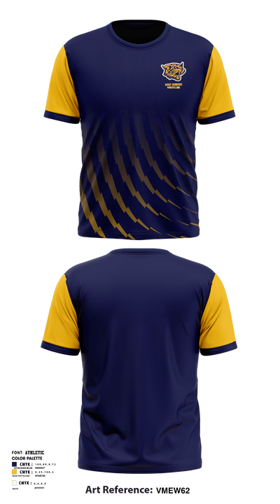 West Genesee Senior High School Wrestling 22664786 Short Sleeve Rash Guard Shirt - 1