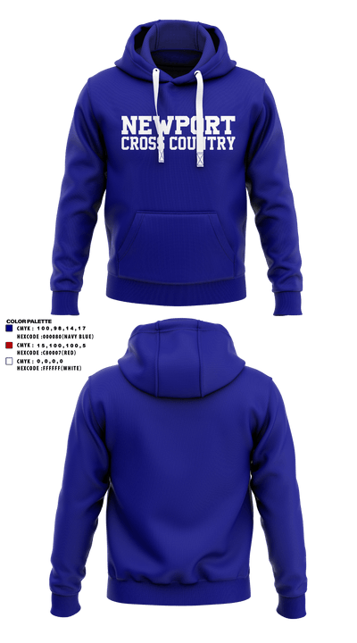 Newport High School Cross Country 52186865 Hoodie - 5