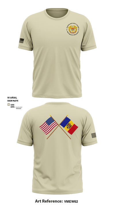 Detachment Republica Moldova 57338540 Short Sleeve Performance Shirt - 10