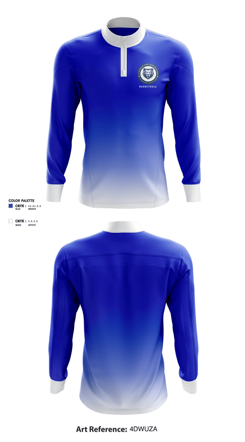 Quarter Zip Jacket, Dickinson Intermediate Fine Arts Academy Basketball, Men's Basketball, Teamtime, Team time, sublimation, custom sports apparel, team uniforms, spirit wear, spiritwear, sports uniforms, custom shirts, team store, custom team store, fundraiser sports, apparel fundraiser