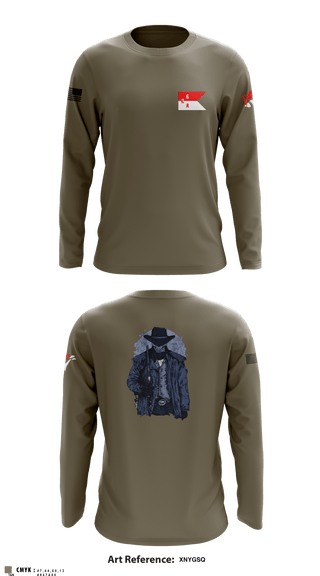 Long Sleeve Performance Shirt, 2-6 Cav A Trp, Army, Teamtime, Team time, sublimation, custom sports apparel, team uniforms, spirit wear, spiritwear, sports uniforms, custom shirts, team store, custom team store, fundraiser sports, apparel fundraiser