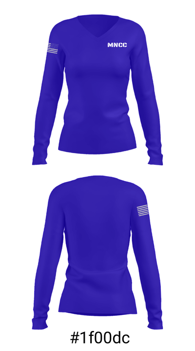 MNCC 76157042 Women's Long Sleeve V-neck Shirt - 37