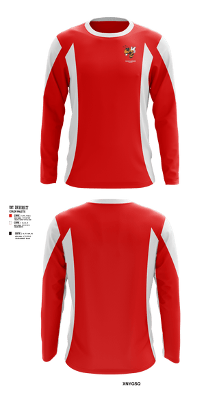 Long Sleeve Performance Shirt, Yellow Jackets, Cheer, Teamtime, Team time, sublimation, custom sports apparel, team uniforms, spirit wear, spiritwear, sports uniforms, custom shirts, team store, custom team store, fundraiser sports, apparel fundraiser