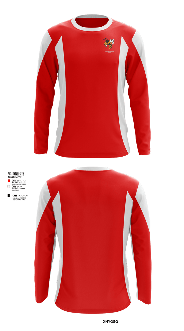 Long Sleeve Performance Shirt, Yellow Jackets, Cheer, Teamtime, Team time, sublimation, custom sports apparel, team uniforms, spirit wear, spiritwear, sports uniforms, custom shirts, team store, custom team store, fundraiser sports, apparel fundraiser