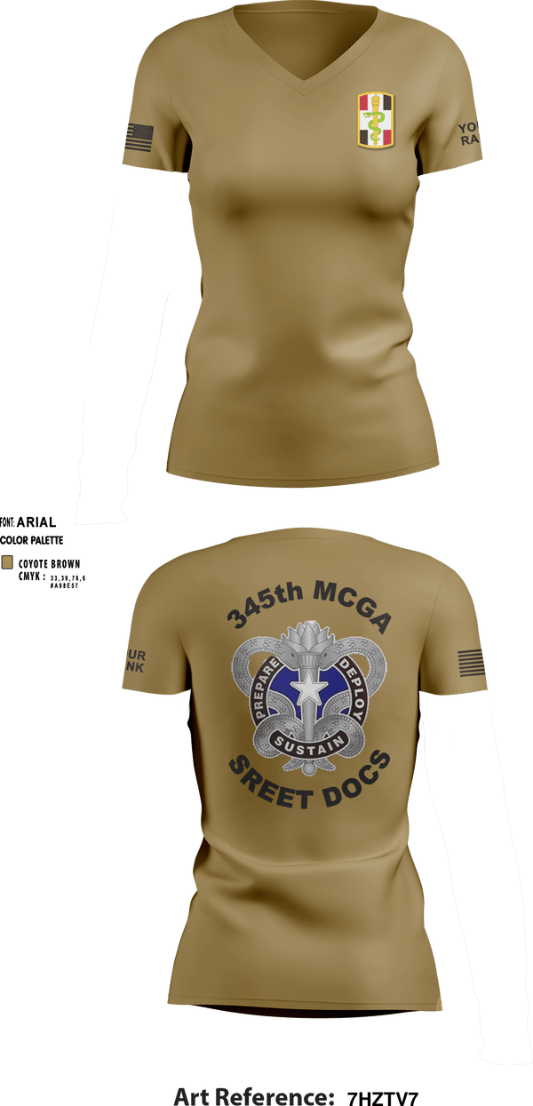 Women's Short Sleeve Vneck Shirt, , Army, Teamtime, Team time, sublimation, custom sports apparel, team uniforms, spirit wear, spiritwear, sports uniforms, custom shirts, team store, custom team store, fundraiser sports, apparel fundraiser